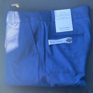 Calvin Klein Navy Slim Fit Trousers